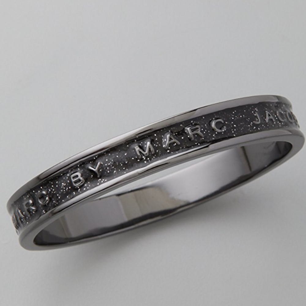 Marc Jacobs classic Marc black glitter bangle